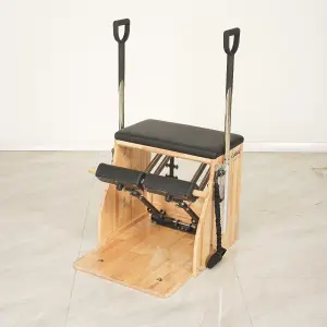 Stabiele en stevige houten pilatesstoel met verstelbare veren Cuore Pilates image-3