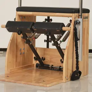 Stabiele en stevige houten pilatesstoel met verstelbare veren Cuore Pilates image-4