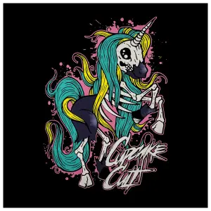 Women's T-shirt Cupcake Cult Internal Unicorn image-3