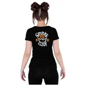 Women's T-shirt Cupcake Cult Spooky Cat image-1