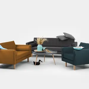 3-seater sofa in solid wood CUSTOM FORM Topic image-5