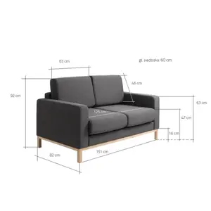 2-seater sofa CUSTOM FORM Scandic image-6