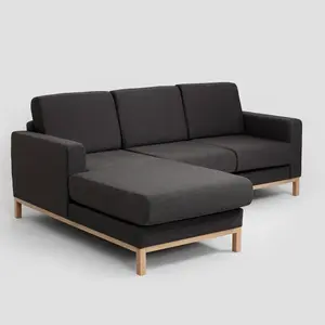 Left corner two-seater sofa CUSTOM FORM Scandic image-1