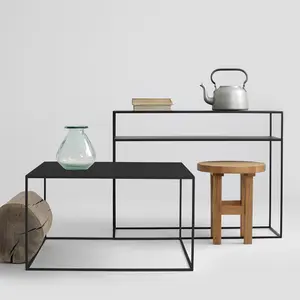 Coffee table CUSTOM FORM Tensio Metal 80 image-1