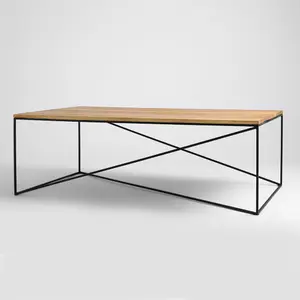 Solid wood coffee table CUSTOM FORM Memo 140 cm image-2