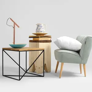 Solid wood coffee table CUSTOM FORM Memo 50 cm image-4