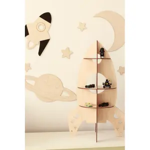 Wooden wall decoration Cut It Now Space image-2