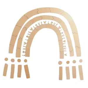 Décoration murale en bois Cut It Now Rainbow image-0