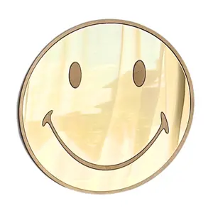 Wooden mirror Cut It Now Emoji image-0