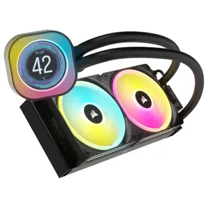 Processore ventilatore Corsair AIO iCue Link H100i LCD RGB image-2