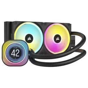 Processore ventilatore Corsair AIO iCue Link H100i LCD RGB image-3