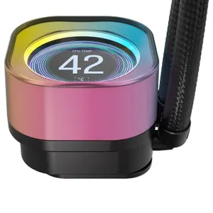 Processore ventilatore Corsair AIO iCue Link H100i LCD RGB image-4