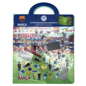 Jeux de construction livre d'autocollants réutilisables FC Barcelone 3D