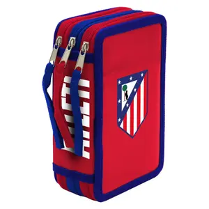 Trousse scolaire à trois compartiments Cyp Brands Atletico de Madrid