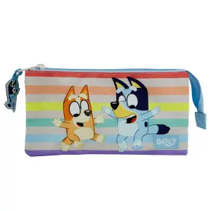 Children's triple Pencil case Cyp Brands Bluey image-0