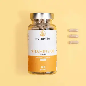 Complemento alimenticio de vitamina D3 - 120 cápsulas Nutrivita image-4