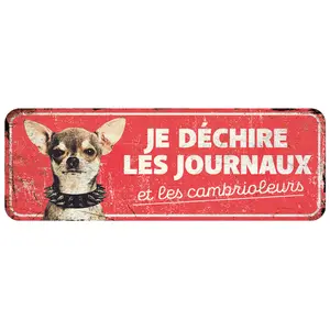 Chihuahua waarschuwingsbord van D&D Home image-0