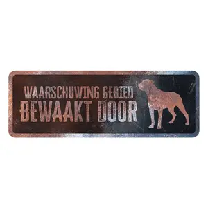 Warnschild rottweiler deutsch D&D Home image-0