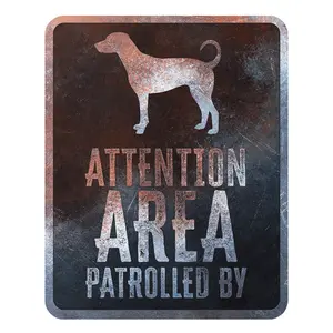 Dobermann holandés señal de advertencia D&D Home image-0