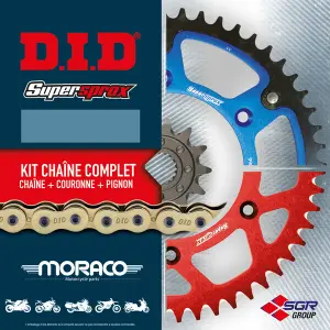 Motorcycle chain kit D.I.D Yamaha XT125 88-91 image-0