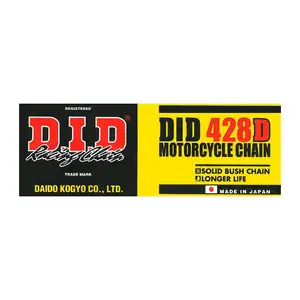 Cadena de moto 82 eslabones RJ D.I.D 428D(B&B) image-0