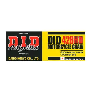 Chaîne à rouleaux moto D.I.D 428Hd X 108 Rj image-0