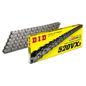 Motorcycle roller chain D.I.D 520Vx3(B&B) X 112 Mail. Zj image-0