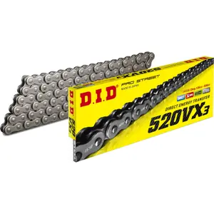 Motorcycle roller chain D.I.D 520Vx3(B&B) X 114 Mail. Fj image-0
