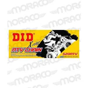 80 link motorcycle chain FJ D.I.D 520ATV2(G&B) image-0
