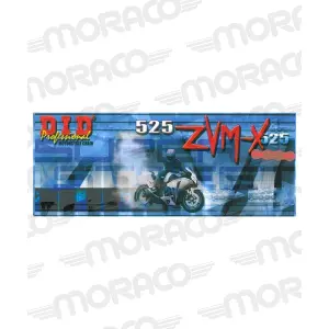 Αλυσίδα μοτοσικλέτας 92 κρίκοι ZJ D.I.D 525ZVM-X(G&G) image-0