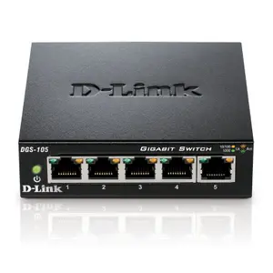 Switch 5 ports D-Link 10/100/1000 boitier mï¿½tal - DGS-105