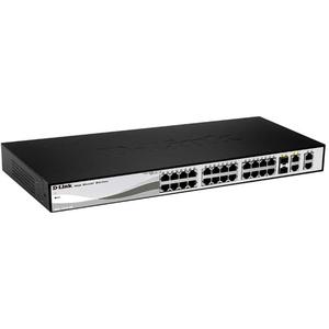 Commutateur 24 ports avec ventilation D-Link 10/100 POE 2 1000BASET/SFP + 2GB