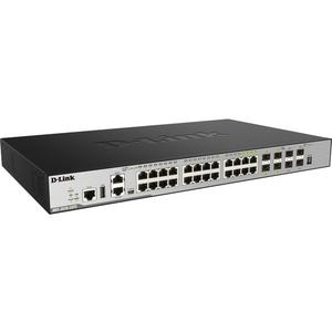 Commutateur 28 ports D-Link Layer 3 GB (SI)