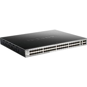 54 ports Commutateur Ethernet D-Link 54-PORTFIBER STACKABLE SWITCH 48XSFP 2X10G CU 4XSFP+ LAYER 3