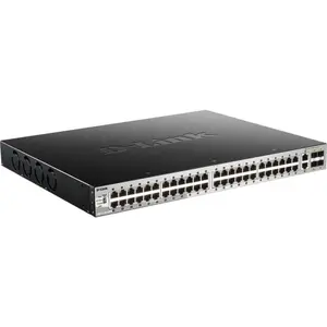 conmutador ethernet de 54 puertos D-Link POE STACKABLE SWITCH 48X1G 2X10G CU 4XSFP+ LAYER 3