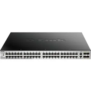 conmutador ethernet de 54 puertos D-Link POE STACKABLE SWITCH 48X1G 2X10G CU 4XSFP+ LAYER 3 image-1