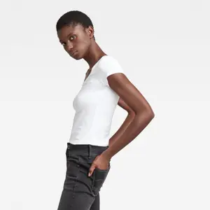 Camiseta mujer G-Star Base v t cap sl image-3