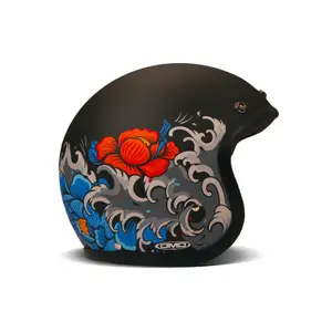 Casque moto jet DMD Vintage Irezumi image-0