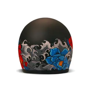 Casque moto jet DMD Vintage Irezumi image-3