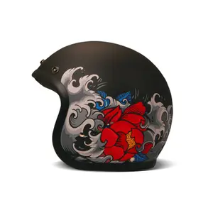 Casque moto jet DMD Vintage Irezumi image-1