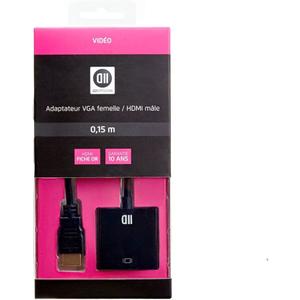 Adaptateur HDMI mâle Type A/VGA femelle D-sub DE-15 D2 Diffusion image-1