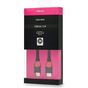 Câble HDMI 1.4 M/M D2 Diffusion 1,5 m