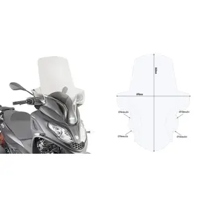 Forrude til scooter Givi Piaggio MP3 300 HPE (2019 à 2020)