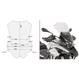 Spezifische Motorradblase Givi Benelli TRK 502 (2017 à 2020) image-0