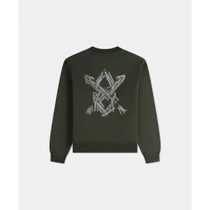 Pullover mit Rundhalsausschnitt Daily Paper Matchstick Shield image-1