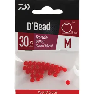 Round blood beads Daiwa (x30) image-0