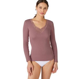 38988-rose-t-shirt-femme-damart-thermolactyl-vieux-rose-fonce