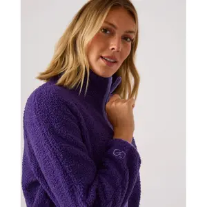 Polaire zippée en maille moutonnée femme Damart image-1