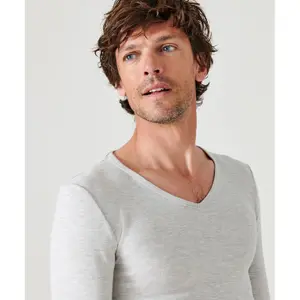 Camiseta de manga larga y cuello de pico Damart Thermolactyl image-3