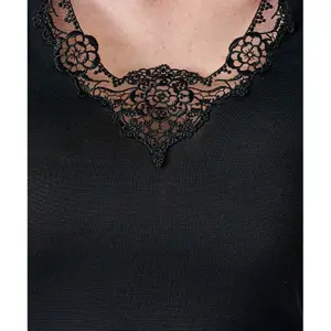 Women's embroidered tulle tank top Damart Thermolactyl image-3